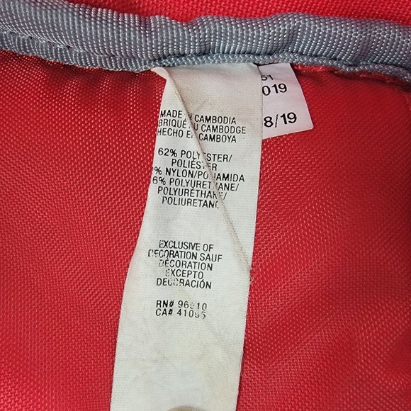 Under Armour Hustle 4.0 Red Backpack Expandable Lightweight Casual Travel - Picture 8 of 13